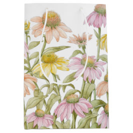 水彩植物芸術 ミディアムペーパーバッグ