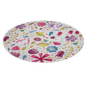 水彩植物野草花ヘッジロー絵画ズ カッティングボード (角)