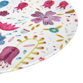 水彩植物野草花ヘッジロー絵画ズ カッティングボード (角)