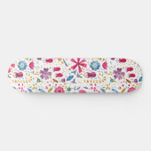 水彩植物野草花ヘッジロー絵画ズ スケートボード (横)