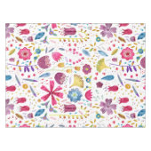 水彩植物野草花ヘッジロー絵画ズ テーブルクロス (正面(横))