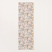 水彩植物野草蝶イニシャル ヨガマット (裏面)