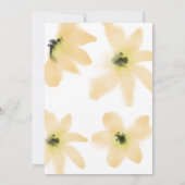 水彩植物黄花結婚の 招待状 (裏面)