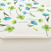 水彩植物：フローラシームレスなパターン。 シェルパブランケット (3/4)