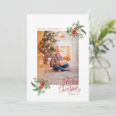 水彩植物 メリークリスマス ホリデー フォト (スタンド正面)