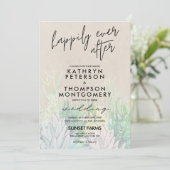 水彩植物，永遠に幸せ結婚に 招待状 (スタンド正面)