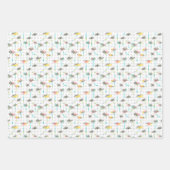 水彩椰子の木 ラッピングペーパーシート (正面)