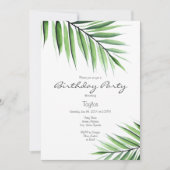 '水彩椰子の木' 招待状 (正面)