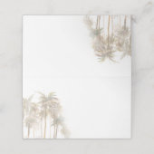水彩椰子結婚樹 プレイスカード (外部開封)