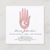 水彩椰子（月と星） スクエア名刺 (裏面)