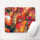 水彩楓日本のの木 マウスパッド (マウス)