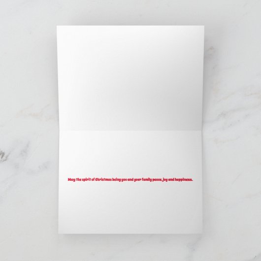 水彩極熊クリスマススクーター シーズンカード (内部)