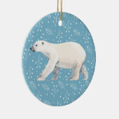 水彩極熊クリスマスツリー セラミックオーナメント (右)