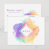 水彩楽しい RSPV 案内ポストカード (正面/裏面)