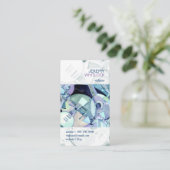 水彩楽器ミュージシャン 名刺 (スタンド正面)