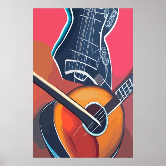 水彩楽器 ポスター (正面)