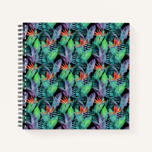 水彩楽園鳥 ノートブック (正面)