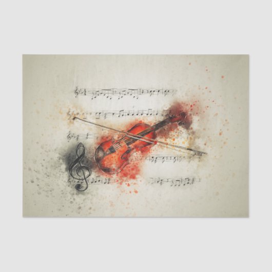 水彩楽曲及びバイオリンティッシュペーパー 薄葉紙 (正面)