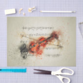 水彩楽曲及びバイオリンティッシュペーパー 薄葉紙 (クラフト)