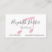 水彩楽譜カスタムQRコード 名刺 (正面)