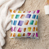 水彩模様のモダンでおしゃれなデザイン クッション (ブランケット)