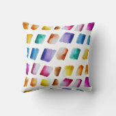 水彩模様のモダンでおしゃれなデザイン クッション (裏面)