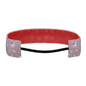 水彩模様の森 – バンビ、フォックス、コニー。 アスレチックヘッドバンド (裏面)