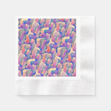 水彩模様の紙ナプキン