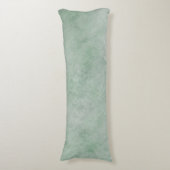水彩模様ほこりっぽいヘザーグリーン ボディピロー (正面縦)