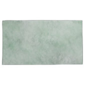 水彩模様ほこりっぽいヘザーグリーン 枕カバー (正面右)