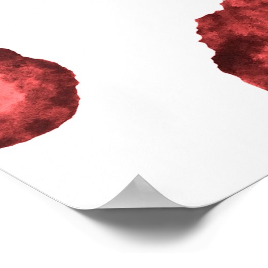 水彩模様イラストレーションヒョウの皮。ファシュ ポスター (角)