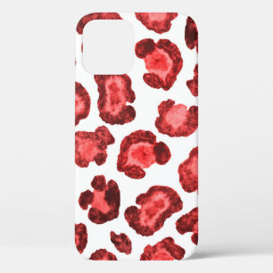 水彩模様イラストレーションヒョウの皮。ファシュ iPhone 12ケース