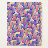 水彩模様パーソナライズされたプランナー プランナー手帳 (裏面)