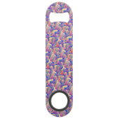 水彩模様パーソナライズされたボトル透かし スピード栓抜き (裏面)