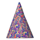 水彩模様パーティー帽子 パーティーハット (右)