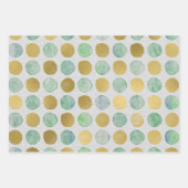 水彩模様ラッピング紙シート ラッピングペーパーシート (正面3)