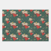 水彩模様ラッピング紙シート ラッピングペーパーシート (正面3)