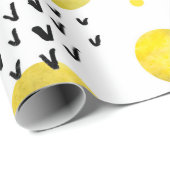 水彩模様付きシームレス水玉模様 ラッピングペーパー (ロールコーナー)