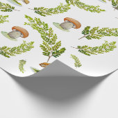 水彩模様真菌とカタツムリ ラッピングペーパー (角)