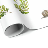 水彩模様真菌とカタツムリ ラッピングペーパー (ロールコーナー)