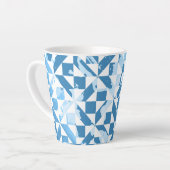 水彩模様 カフェラテマグ (左アングル)