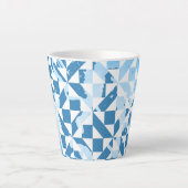 水彩模様 カフェラテマグ (正面)