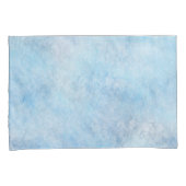水彩模様（スカイブルー） 枕カバー (正面右)
