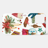 水彩模様(ビンテージクリスマスオーナメント) Case-Mate iPhoneケース (裏面 (横))