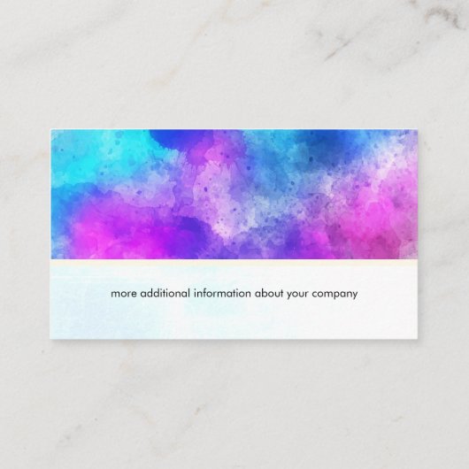 水彩模様 名刺 (裏面)
