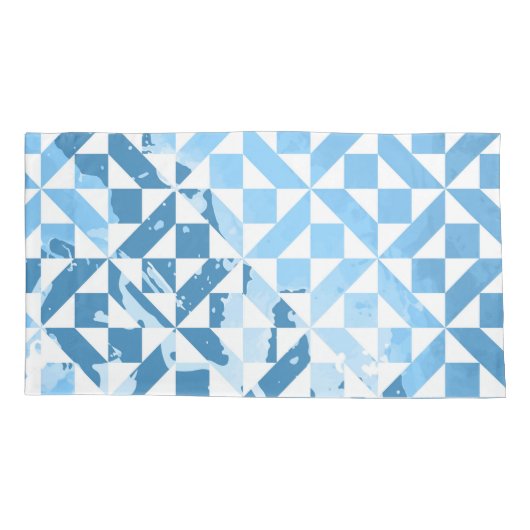 水彩模様 枕カバー (裏面)