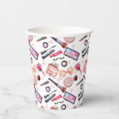 水彩模様 紙コップ (正面)