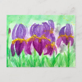 水彩模様（青と紫の色調） シーズンポストカード