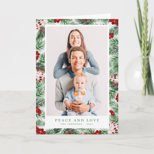 水彩樹モダン木植物園 シーズンカード (正面)