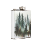 水彩樹木の素朴な荒野 フラスク (右)